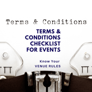 Venue Rules - Terms & Conditions