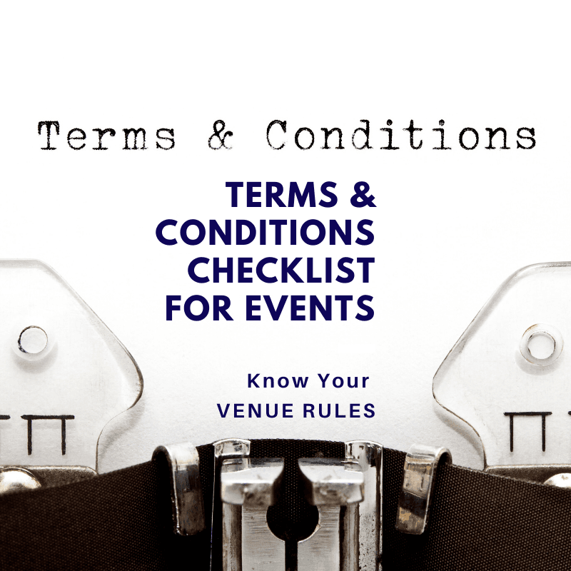 Venue Rules - Terms & Conditions