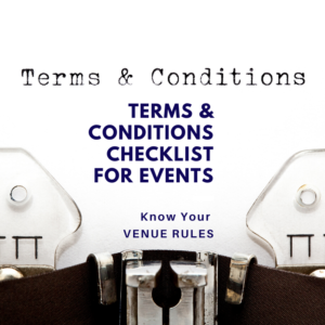 Venue Rules - Terms & Conditions