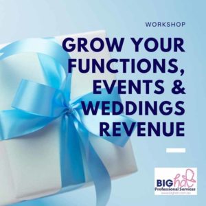 Grow Your Functions Events and Wedding Revenue Workshop Big Hat
