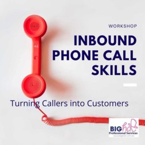 Inbound Phone call skills workshop - Big Hat